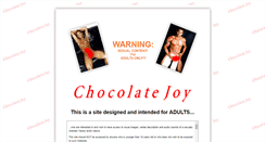 Desktop Screenshot of chocolatejoy.com