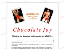 Tablet Screenshot of chocolatejoy.com